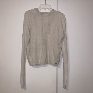 White sweater with hood